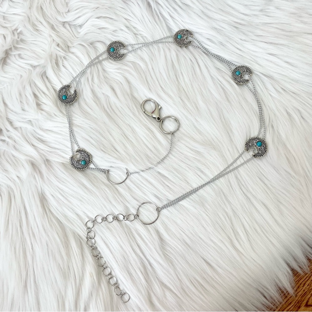 Boho charm chain belt